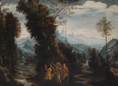 Landscape with John the Baptist Preaching in the Wilderness by Giovanni Andrea Donducci